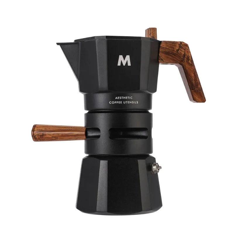 Dual Valve Stovetop Italian Espresso Moka Pot