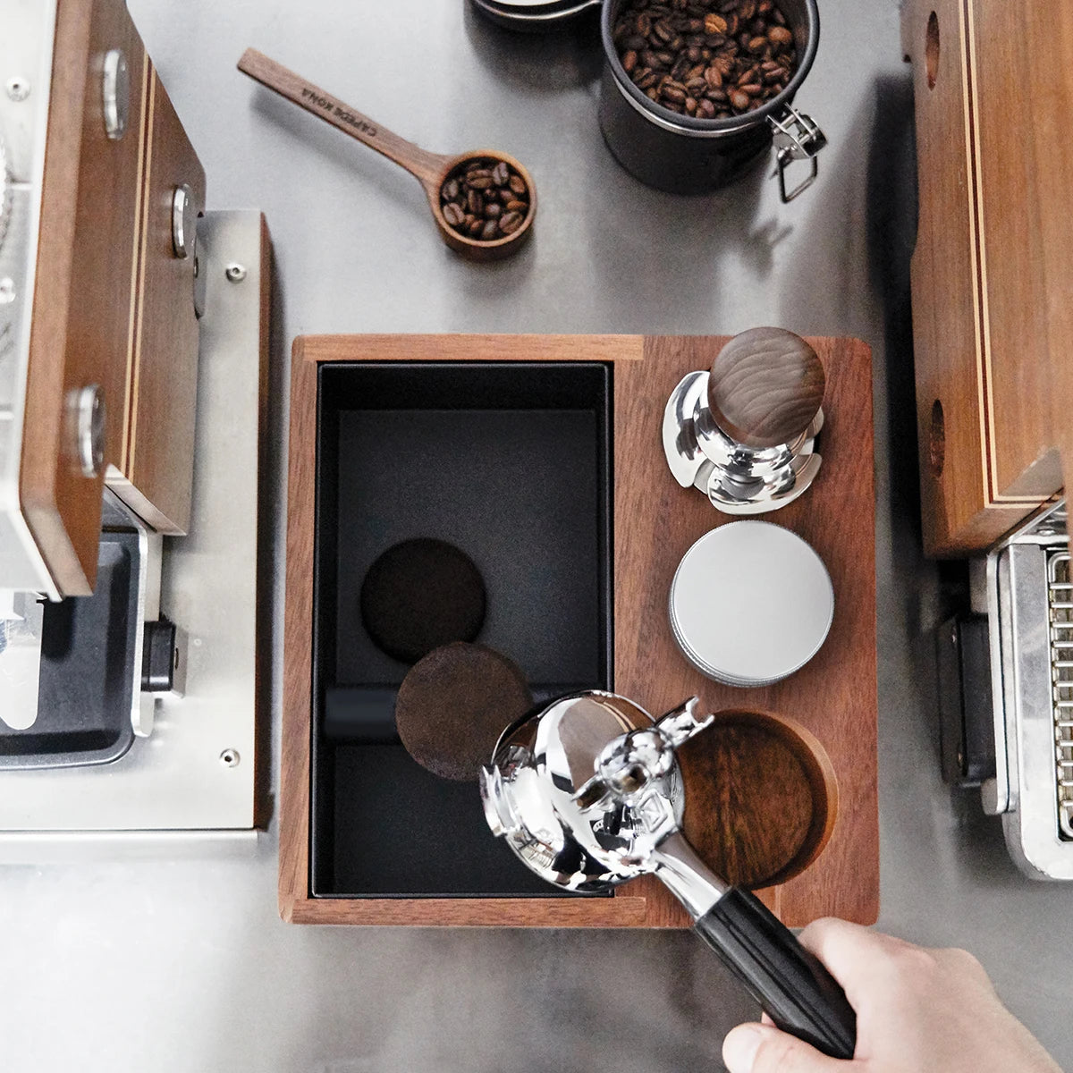 Coffee Portafilter Holder - Blonde Barista