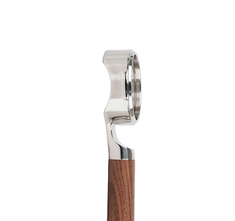 Walnut Handle Bottomless Naked Portafilter 58mm