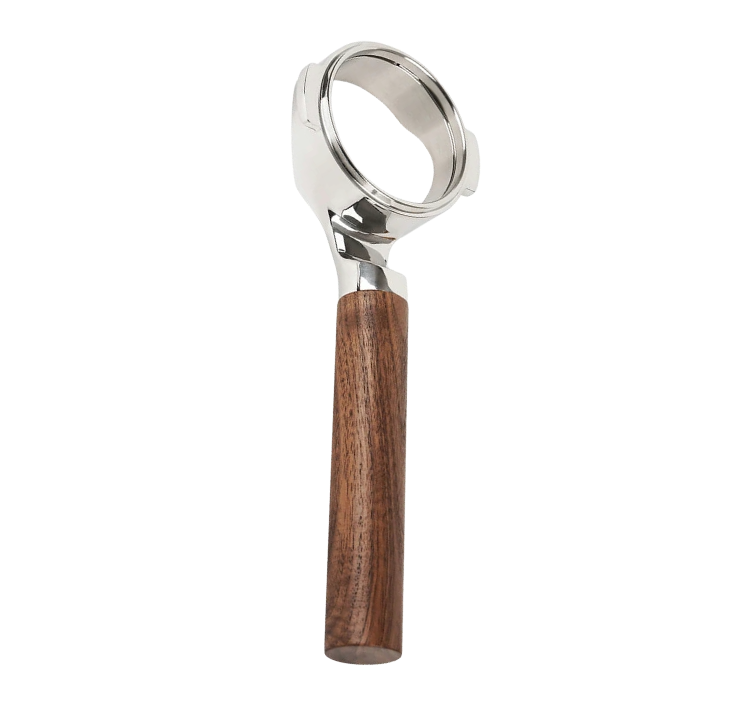 Walnut Handle Bottomless Naked Portafilter 58mm